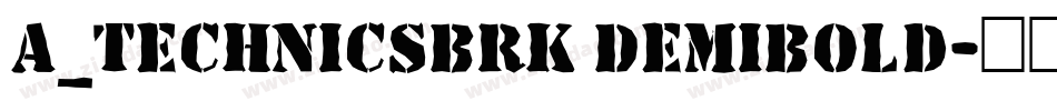 a_TechnicsBrk DemiBold字体转换